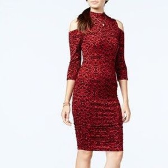 NWT Jessica Simpson Montana Cold Shoulder Dress - Picture 2 of 6